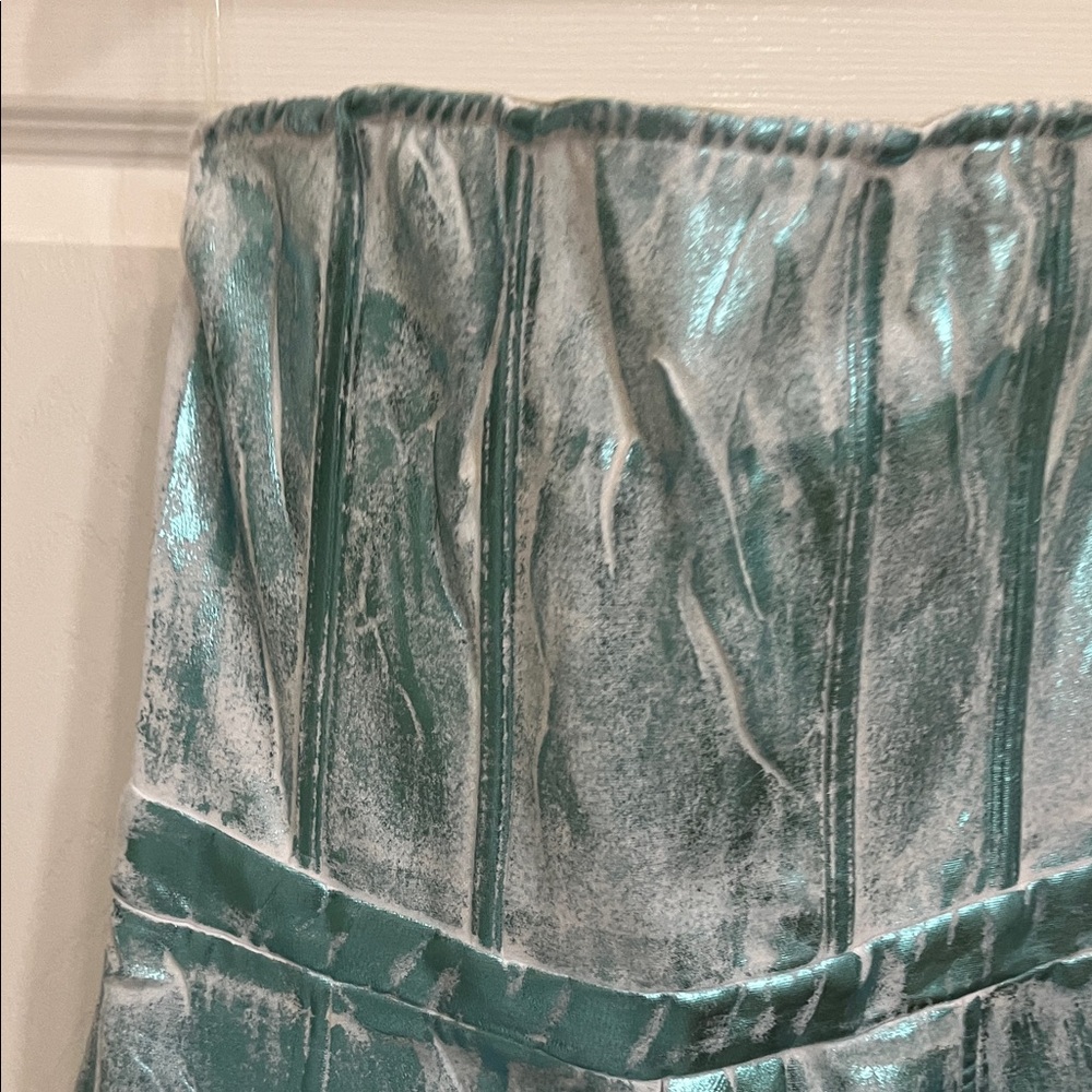 NWT Strapless Metallic Foil Jumpsuit XL - Picture 13 of 14